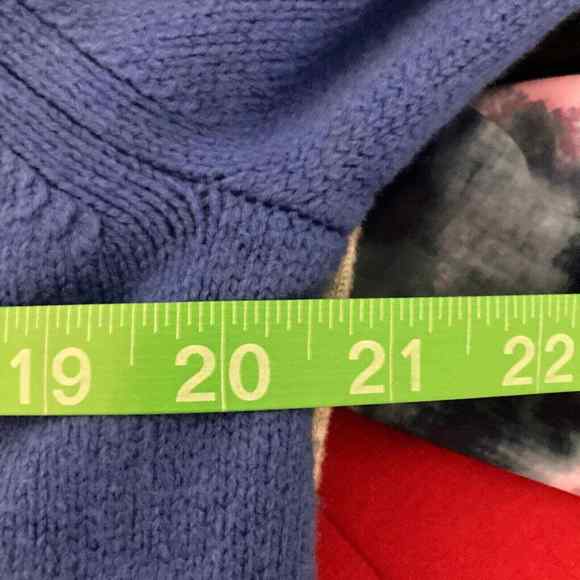 NWT‎ Banana Republic Sweater Womens Sz L Blue Cotton Knit Pullover Long Sleeve - Picture 8 of 10